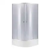 Набор Lidz душевая кабина Latwa SC90x90.SAT.MID.GR, стекло тонированное 4 мм + поддон с панелью Kupala (LLSC9090SATMIDGR2SET)