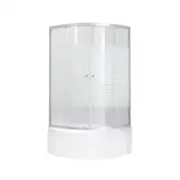 Набор Lidz душевая кабина Wieza SC80x80.SAT.HIGH.L, стекло Linie 4 мм + поддон с панелью Kupala (LWISC8080SATHIGHL2SET)