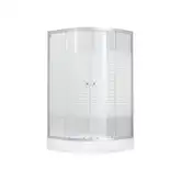 Набор Lidz душевая кабина Wieza SC80x80.SAT.LOW.L, стекло Linie 4 мм + поддон Kupala (LWISC8080SATLOWL2SET)