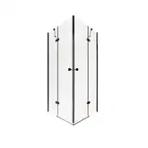 Душевая кабина Qtap Crow BLA1099SC6 90x90 см, стекло Clear 6 мм, покрытие CalcLess без поддона (CROWBLA1099SC6)