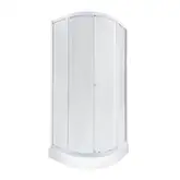 Набор Qtap душевая кабина Presto WHI1099AP5 Pear 1970x900x900 мм + поддон Robin 309912C 90x90x12 см с сифоном (PREWHI1099AP5SET)