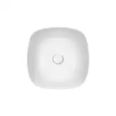 Раковина-чаша Qtap Kolibri 400х400х140 White с донным клапаном QT10117040TW