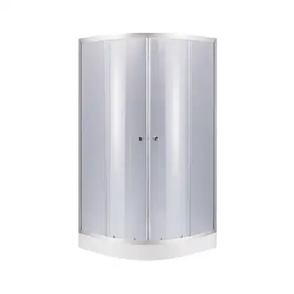 Набор Lidz душевая кабина Latwa SC80x80.SAT.LOW.GR, стекло тонированное 4 мм + поддон Kupala (LLSC8080SATLOWGR2SET)