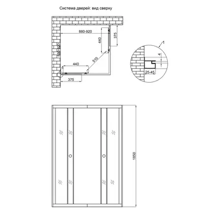 Душевая кабина Lidz Wawel SC90x90.SAT.LOW.FR, стекло Frost 4 мм без поддона (LWASC9090SATLOWFR2)