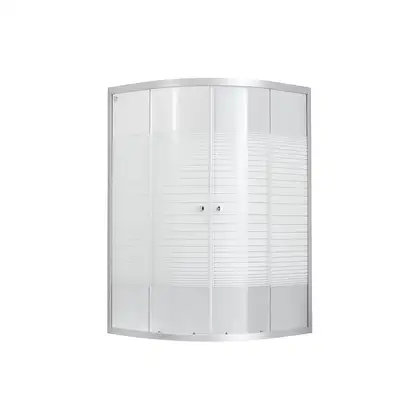 Душевая кабина Lidz Wieza SC80x80.SAT.MID.L, стекло Linie 4 мм без поддона (LWISC8080SATMIDL2)