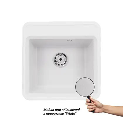 Кухонная мойка Qtap CS 5151 White (QTCS5151WHI) Кухонная мойка Qtap CS 5151 White (QTCS5151WHI)