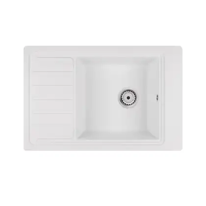 Кухонная мойка Qtap CS 7751 White (QTCS7751WHI) Кухонная мойка Qtap CS 7751 White (QTCS7751WHI)