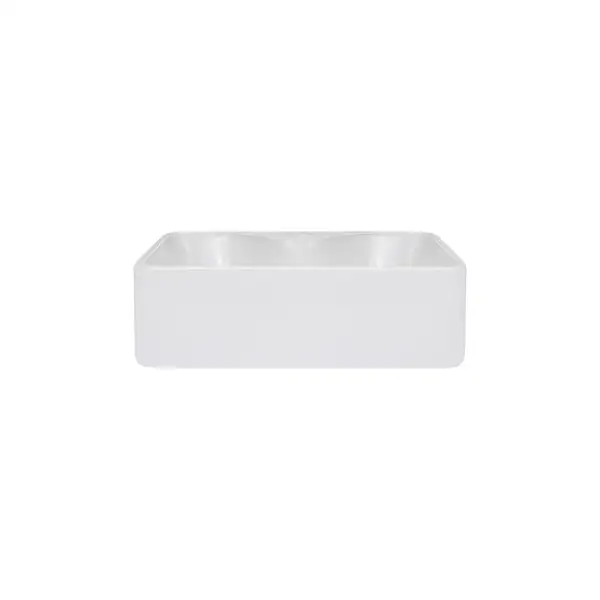 Раковина-чаша Qtap Crow 400х300х140 White с донным клапаном QT05117040JW