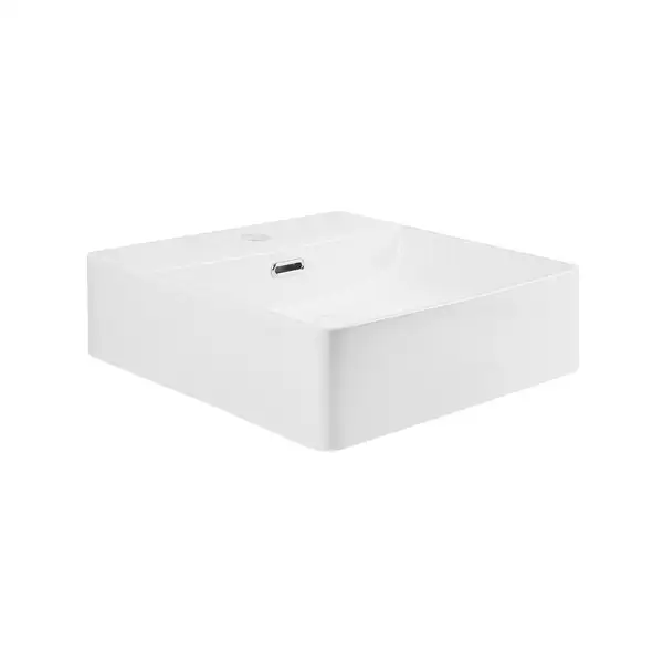 Раковина Qtap Nando C 405х405х125 White с донным клапаном QT12117040CW Раковина Qtap Nando C 405х405х125 White с донным клапаном QT12117040CW