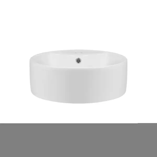 Раковина-чаша Qtap Scorpio 460х460х155 White с донным клапаном QT14117046LW