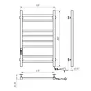 Navin Рушникосушарка Loft 500х800 Digital права, біла 12-143052-5080