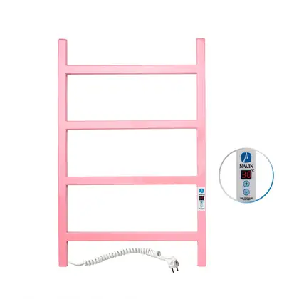 Navin Рушникосушарка Nordic 500х800 Pink Digital, ліва, рожева (з таймером) 10-941152-5080 Navin Рушникосушарка Nordic 500х800 Pink Digital, ліва, рожева (з таймером) 10-941152-5080