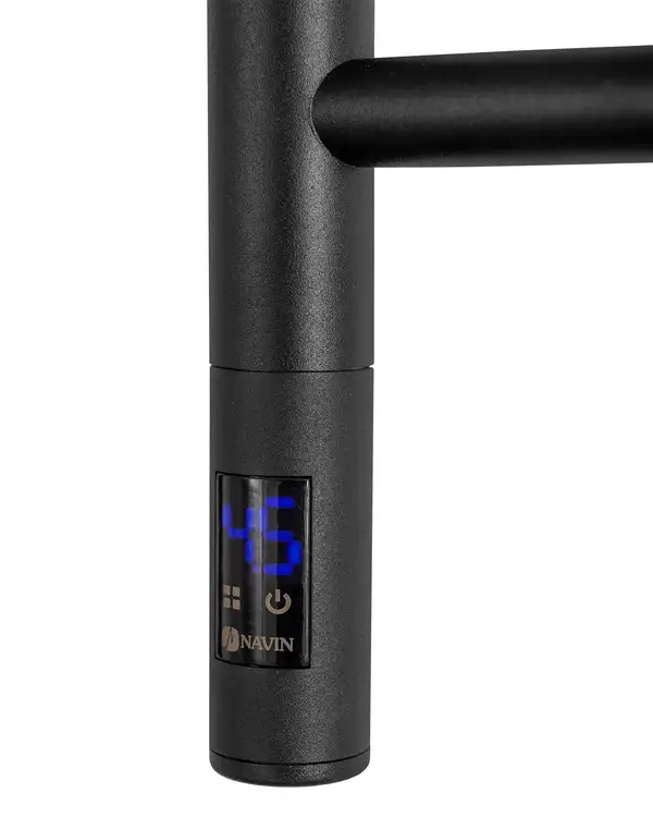 Navin Рушникосушарка Камелія 480х800 Sensor права з таймером, чорний муар 12-207033-4880