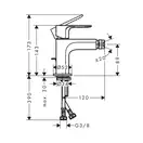 Hansgrohe Rebris S Смеситель для биде, Matt Black (72210670)