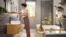 Смеситель для душа скрытого монтажа Hansgrohe Rebris E (цвет - чёрный матовый) 72659670