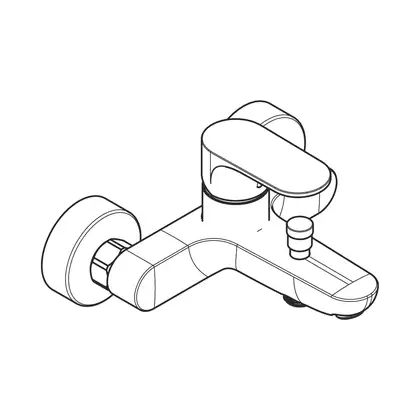 HANSGROHE Rebris S Смеситель для ванны, черный матовый (72440670) HANSGROHE Rebris S Смеситель для ванны, черный матовый (72440670)