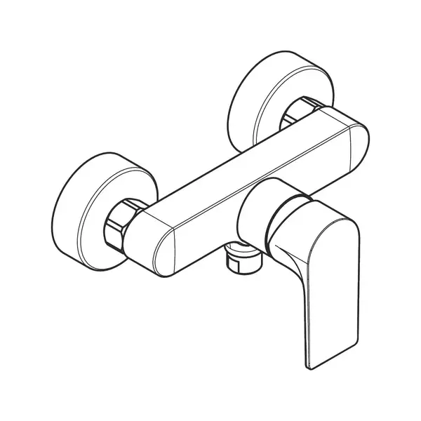 Hansgrohe Rebris E Змішувач для душу, Matt Black (72650670)