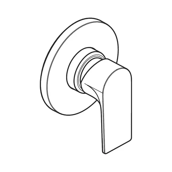 Смеситель для душа скрытого монтажа Hansgrohe Rebris E (цвет - чёрный матовый) 72659670 Смеситель для душа скрытого монтажа Hansgrohe Rebris E (цвет - чёрный матовый) 72659670