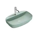 Раковина полувстраиваемая Catalano Green Lux Сolori 42 х 60 х h14 см, цвет - зелёный матовый 165GRLXNVS