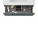 Комплект мебели 80 см Devit Fresh, синий матовый, ручки чёрные 088730B