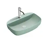 Раковина полувстраиваемая Catalano Green Lux Сolori 40 х 60 х h14 см, цвет - зелёный матовый 160GRLXNVS