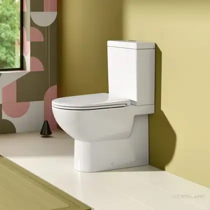 Унитаз-компакт с бачком 35 х 15 х h46 см Catalano Sfera и сиденьем Soft Close Plus (ободковый) 1MPSFN00+1CMSZ00+5SCSTP000 Унитаз-компакт с бачком 35 х 15 х h46 см Catalano Sfera и сиденьем Soft Close Plus (ободковый) 1MPSFN00+1CMSZ00+5SCSTP000