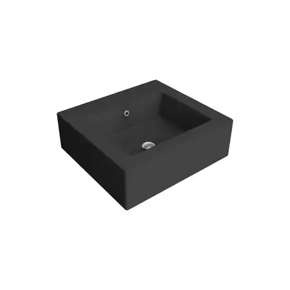 Раковина подвесная Flaminia Acquagrande 60 х 56 х h20 см, цвет - чёрный глянцевый 5052 Nero Раковина подвесная Flaminia Acquagrande 60 х 56 х h20 см, цвет - чёрный глянцевый 5052 Nero