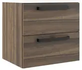 Комплект мебели 60 см Devit Fresh, дуб матовый, ручки чёрные 088727O