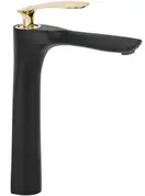 Смеситель для раковины (умывальника)  REA ORBIT BLACK GOLD высокий (REA-B2055)
