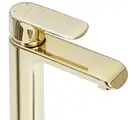Смеситель для раковины (умывальника) REA BLOOM GOLD золотой высокий (REA-B6201)