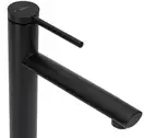 Смеситель для раковины (умывальника) REA OVAL BLACK черный высокий (REA-B6511)