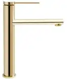 Смеситель для раковины (умывальника) REA OVAL GOLD золотой высокий (REA-B6513)