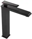 Смеситель для раковины (умывальника)  REA ROMANO OLD BLACK черный высокий (REA-B9902)