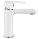 Смеситель для раковины (умывальника) REA  BLOOM WHITE CHROM низкий (REA-B9915)