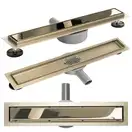 Трап для душа REA PURE NEO MIRROR GOLD PRO 50 см (REA-G5693)