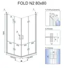 Душевая кабина REA FOLD N2 90х90 (REA-K9991)