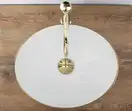 Умывальник (раковина) REA SOFIA BRUSHED GOLD WHITE накладной (REA-U3697)