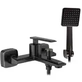 Смеситель для ванны и душа REA ROMANO OLD BLACK настенный с изливом (REA-B9903)
