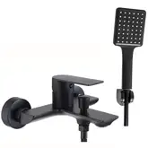 Rea Urban Black Смеситель для ванны и душа, черный (REA-B9910)
