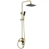 Душевой гарнитур REA SOUL BRUSHED GOLD с изливом (REA-B9962)