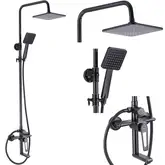 Душевой гарнитур REA BLADE OLD BLACK с изливом (REA-B9976)