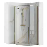 Душевая кабина REA DIAMOND GOLD 90х90 (REA-K4904)