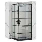 Душевая кабина REA CONCEPT BLACK 80х80 (REA-K5479)
