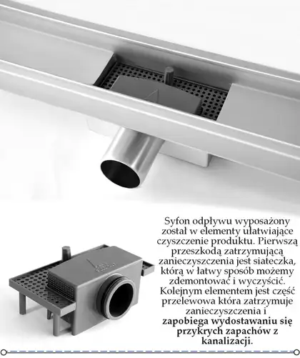 Трап для душа REA WAVE 100 см (REA-G0409) Трап для душа REA WAVE 100 см (REA-G0409)