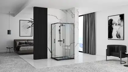 Душевая кабина REA PUNTO BLACK 80х100 (REA-K4806) Душевая кабина REA PUNTO BLACK 80х100 (REA-K4806)