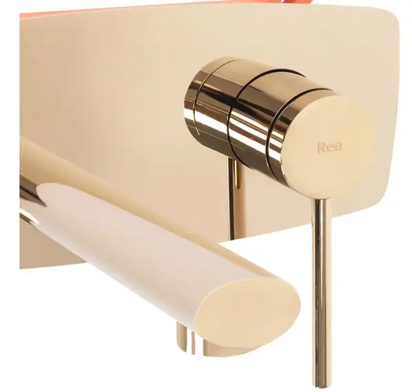 Смеситель для раковины (умывальника) REA OVAL GOLD + BOX скрытого монтажа (REA-B5125) Смеситель для раковины (умывальника) REA OVAL GOLD + BOX скрытого монтажа (REA-B5125)