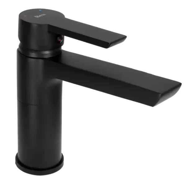 Смеситель для раковины (умывальника) REA ARGUS BLACK черный низкий (REA-B6210)