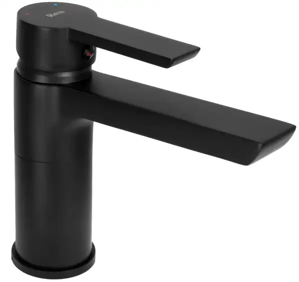 Смеситель для раковины (умывальника) REA ARGUS BLACK черный низкий (REA-B6210)
