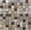 Мозаїка СМ 3045 С3 Brown-Ebony-Beige Silver 300x300x9 Котто Кераміка (СМ 325045)