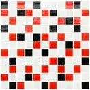 Мозаїка GM 4007 C3 Black-Red M-White 300x300x4 Котто Кераміка (GM 425007)
